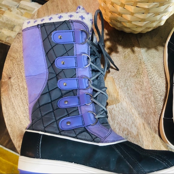 Totes Selena Winter Duck Boots Sz 3 - Picture 5 of 9